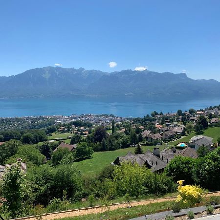 Appartement Moderne Avec Vue Panoramique A Jongny Proche De Montreux Экстерьер фото