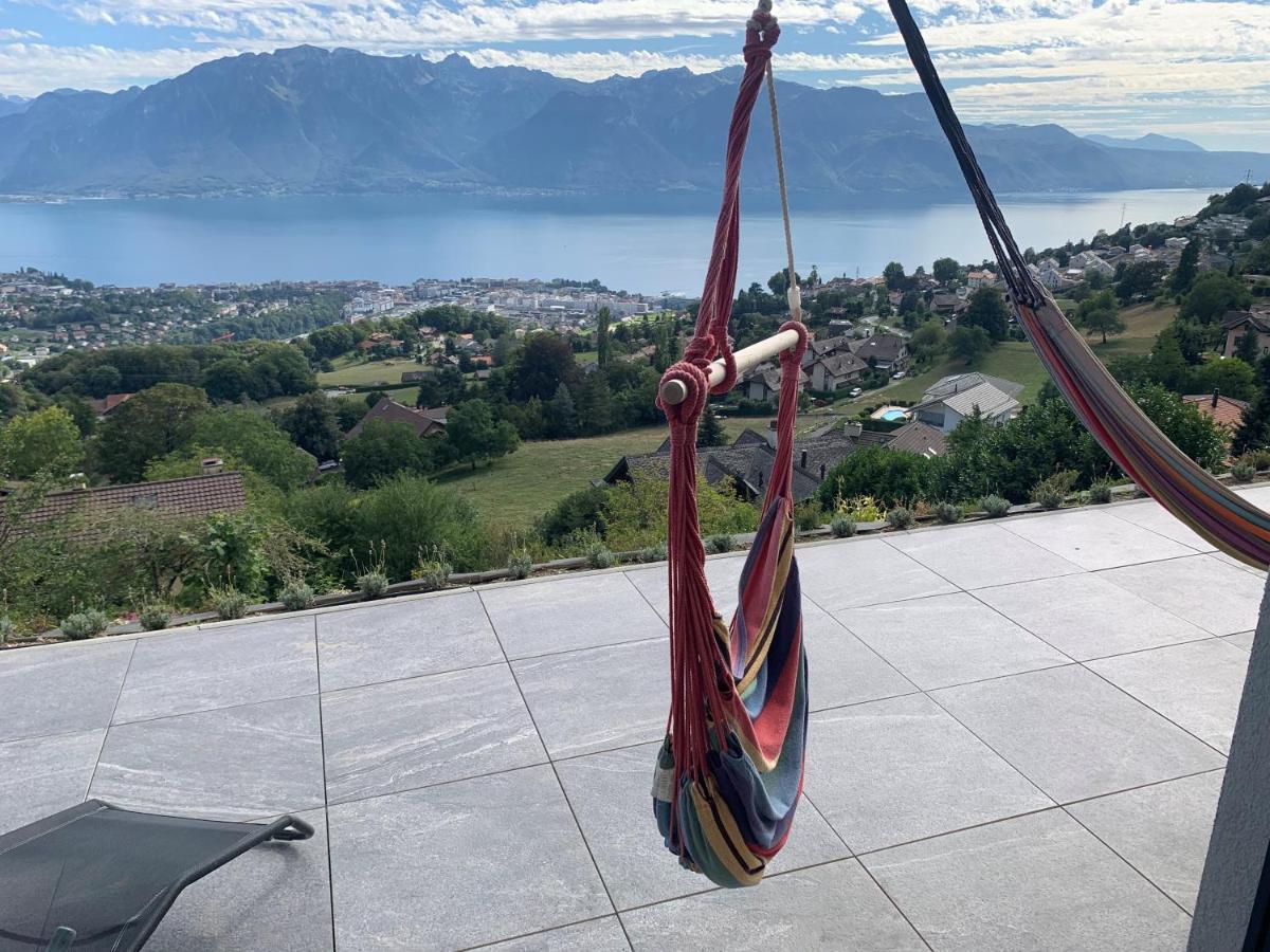 Appartement Moderne Avec Vue Panoramique A Jongny Proche De Montreux Экстерьер фото