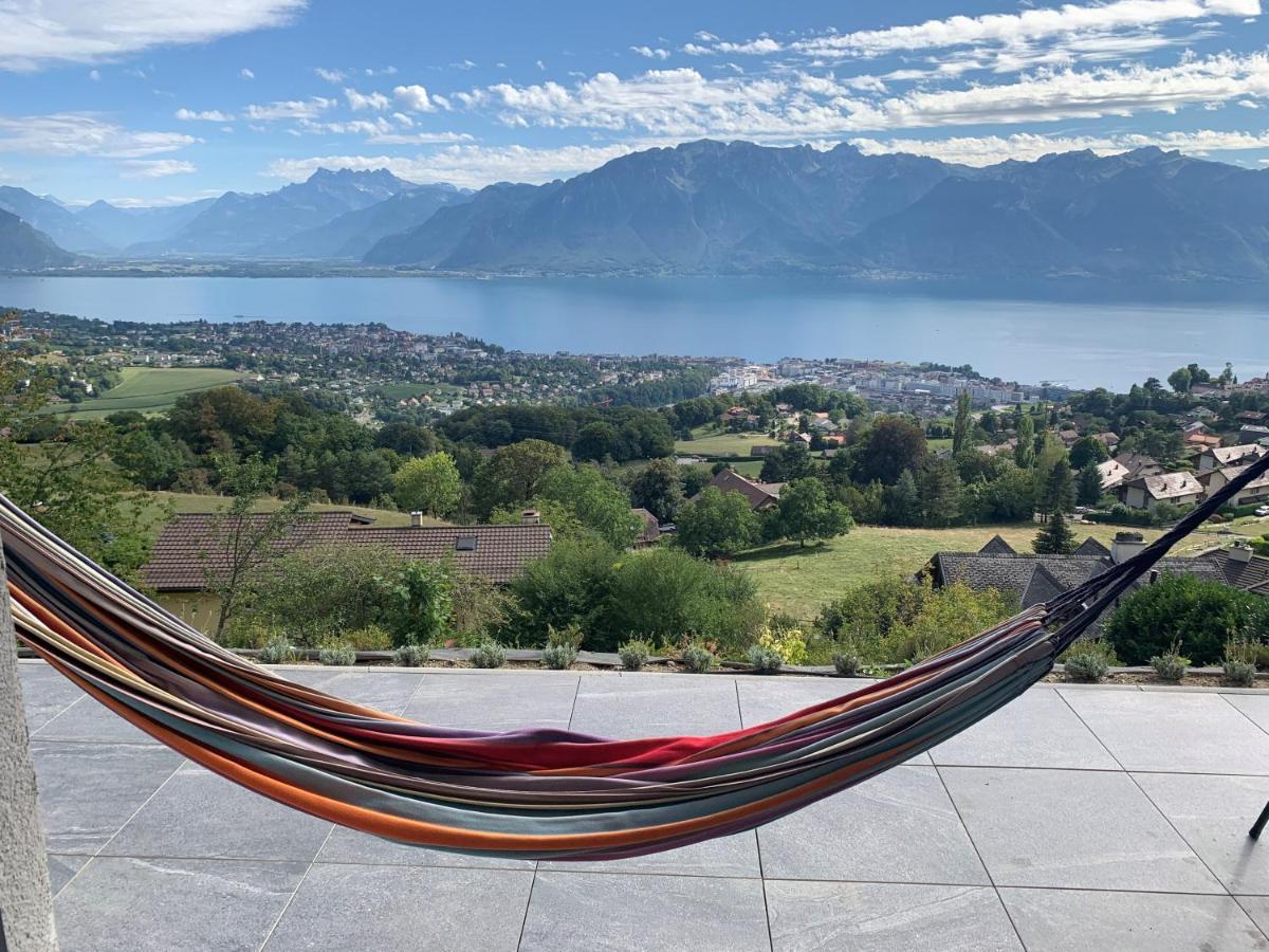 Appartement Moderne Avec Vue Panoramique A Jongny Proche De Montreux Экстерьер фото