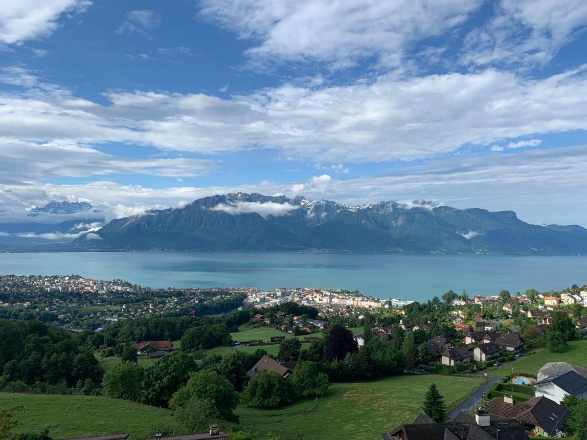 Appartement Moderne Avec Vue Panoramique A Jongny Proche De Montreux Экстерьер фото