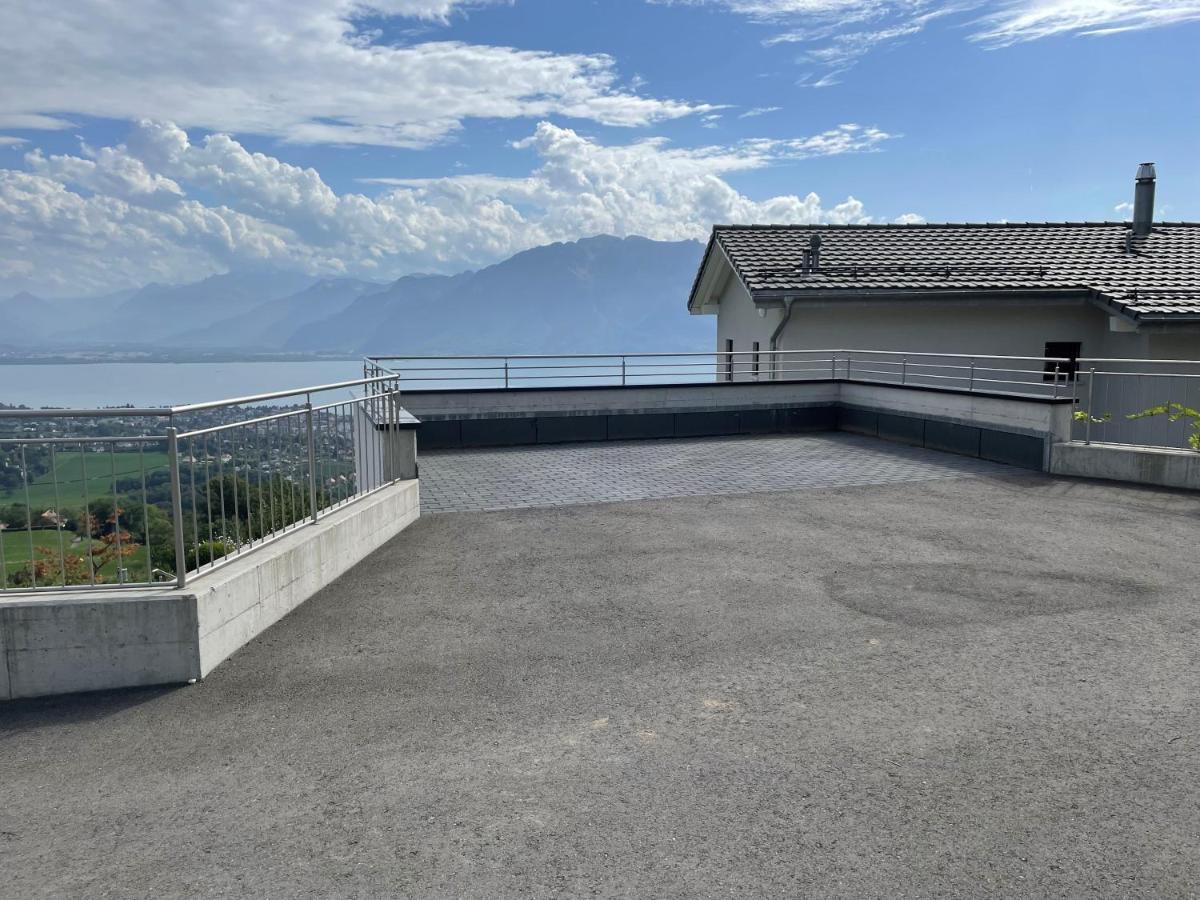 Appartement Moderne Avec Vue Panoramique A Jongny Proche De Montreux Экстерьер фото