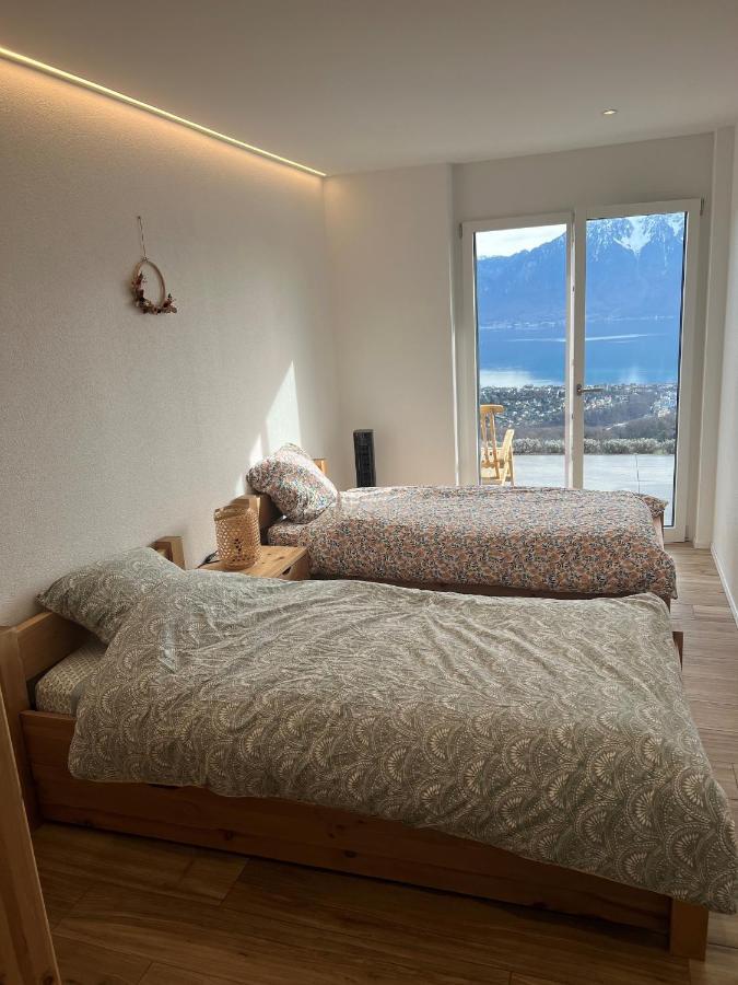 Appartement Moderne Avec Vue Panoramique A Jongny Proche De Montreux Экстерьер фото
